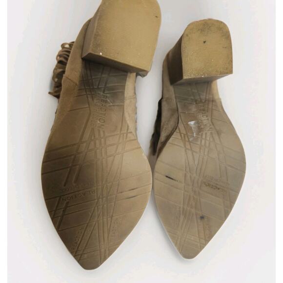 Kenneth‎ Cole Reaction Pull Ashore Fringe Boots Almond Suede Ankle Boots Sz 9 M - Picture 6 of 7